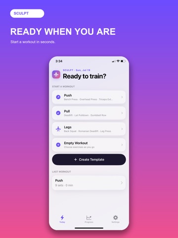 Sculpt: Workout Tracker