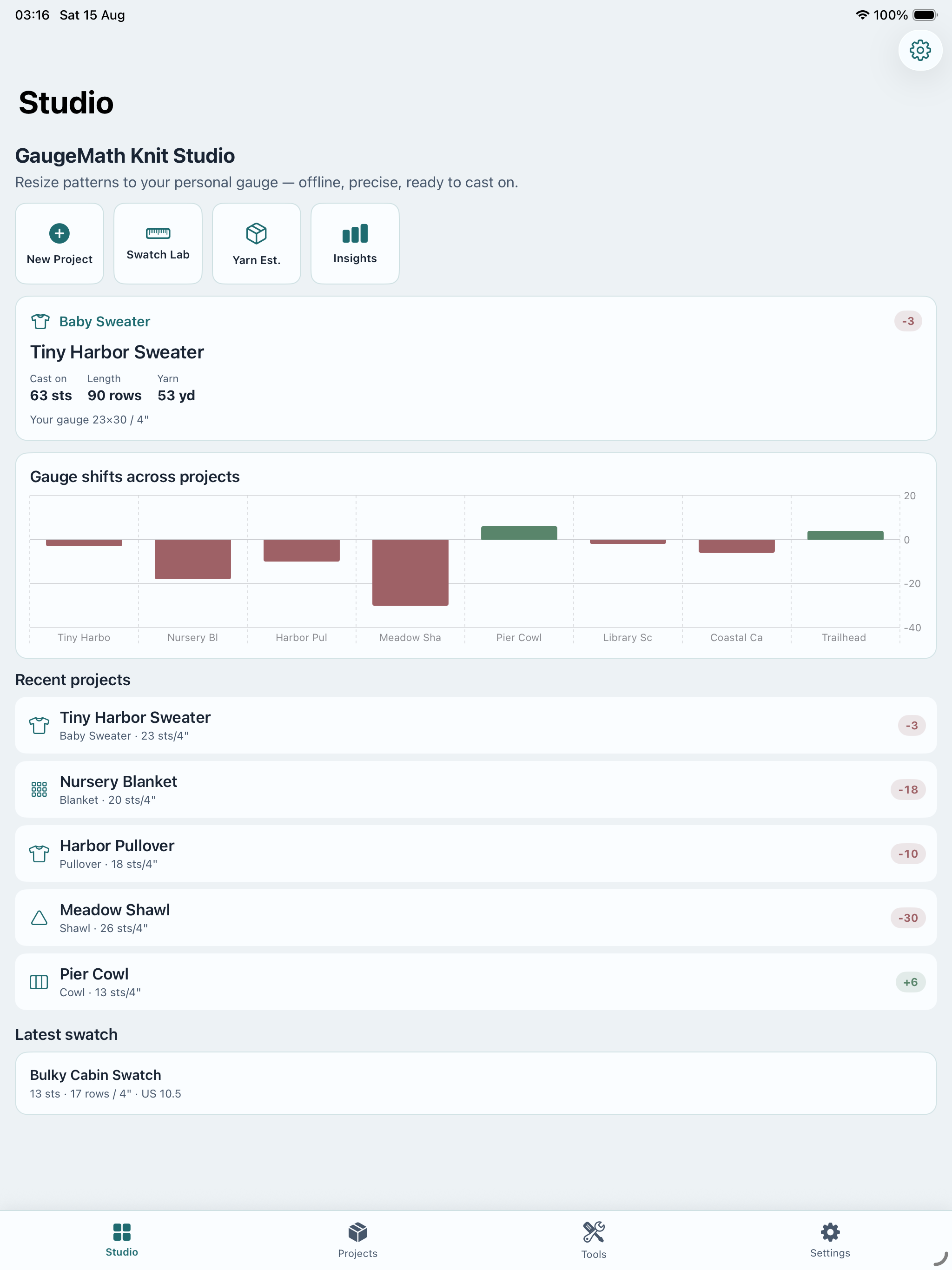 GaugeMath Knit Studio screenshot 9
