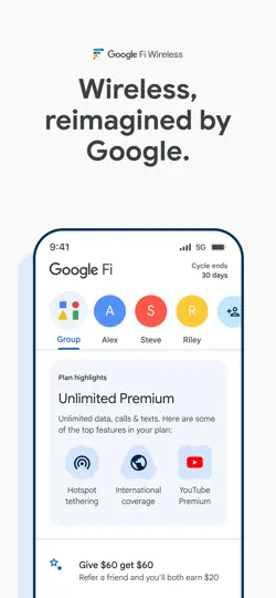 Google Fi Wireless iPhone Screenshot 1