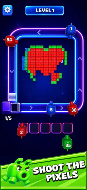 Pixel Flow Blast : Color Pig screenshot 4