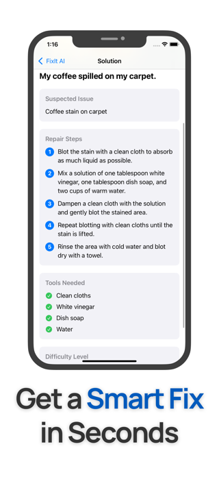FixIt AI: Instant Solutions Screenshot 3 of 5