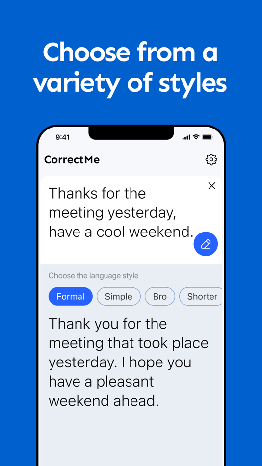 #5. Correct me: AI writing helper (macOS) 来自: Anna Tikanova