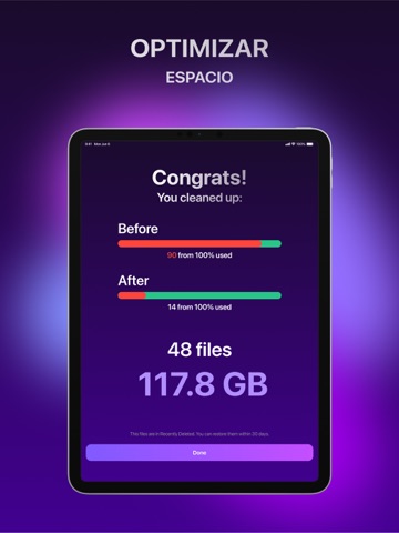 Cleanio: Limpia almacenamiento iPad screenshot 2
