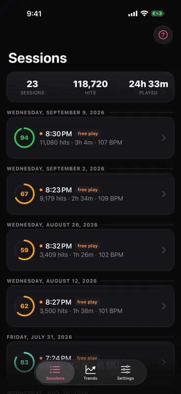 DrumPulse: Drum Timing Coach screenshot 1 of 8