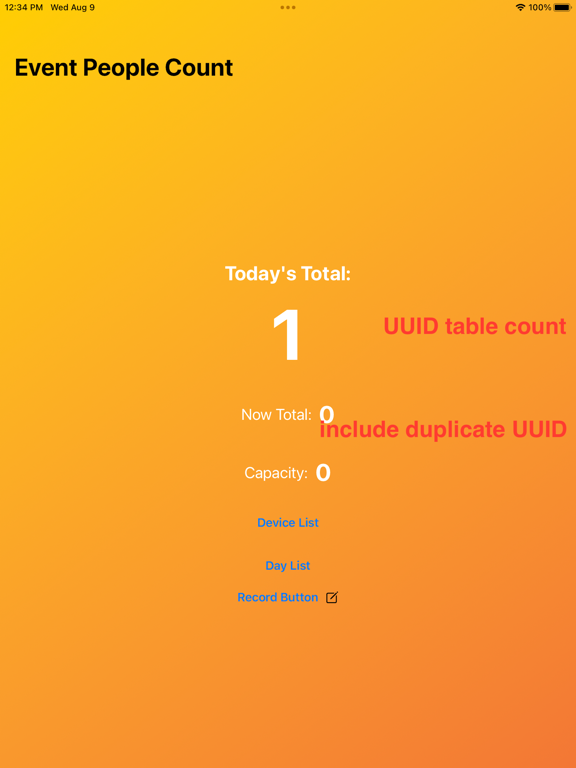 Screenshot #4 pour Event People Count