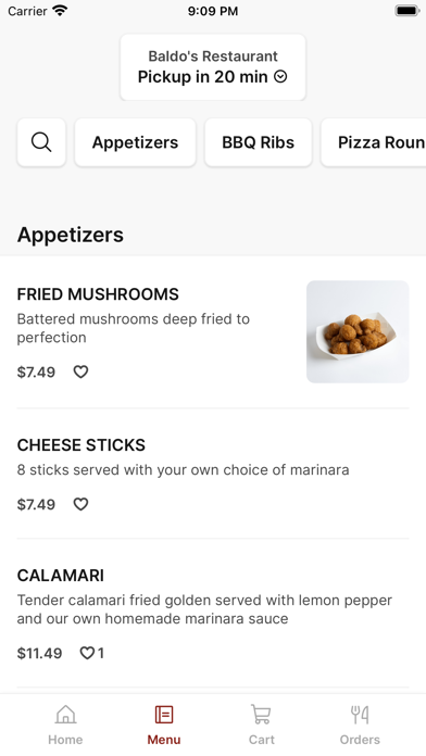 Baldo's Restaurant iPhone screenshot 2 - Food & Drink app