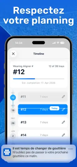 Capture d'écran de Aligner Tracker - TrayTrack sur iPhone 2