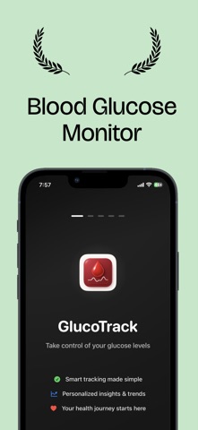 Blood Sugar Tracker - Gluco iPhone screenshot