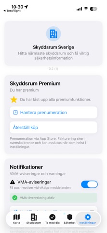 Skyddsrum i Sverige iPhone screenshot 7