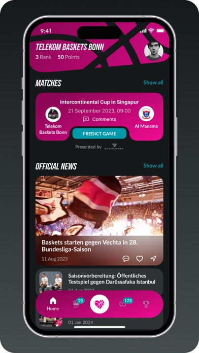 Telekom Baskets Bonn Screenshot