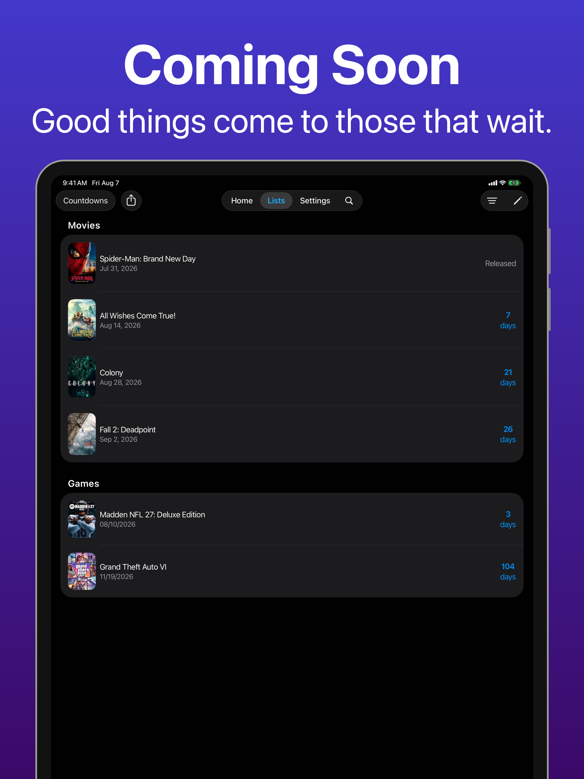 LookForward: Movies & Games screenshot 8