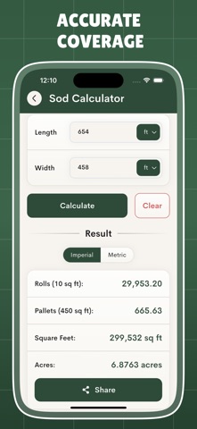Landscaping Calculator. screenshot