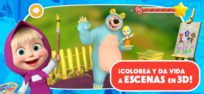 Masha y el Oso: Juegos de Arte screenshot 8