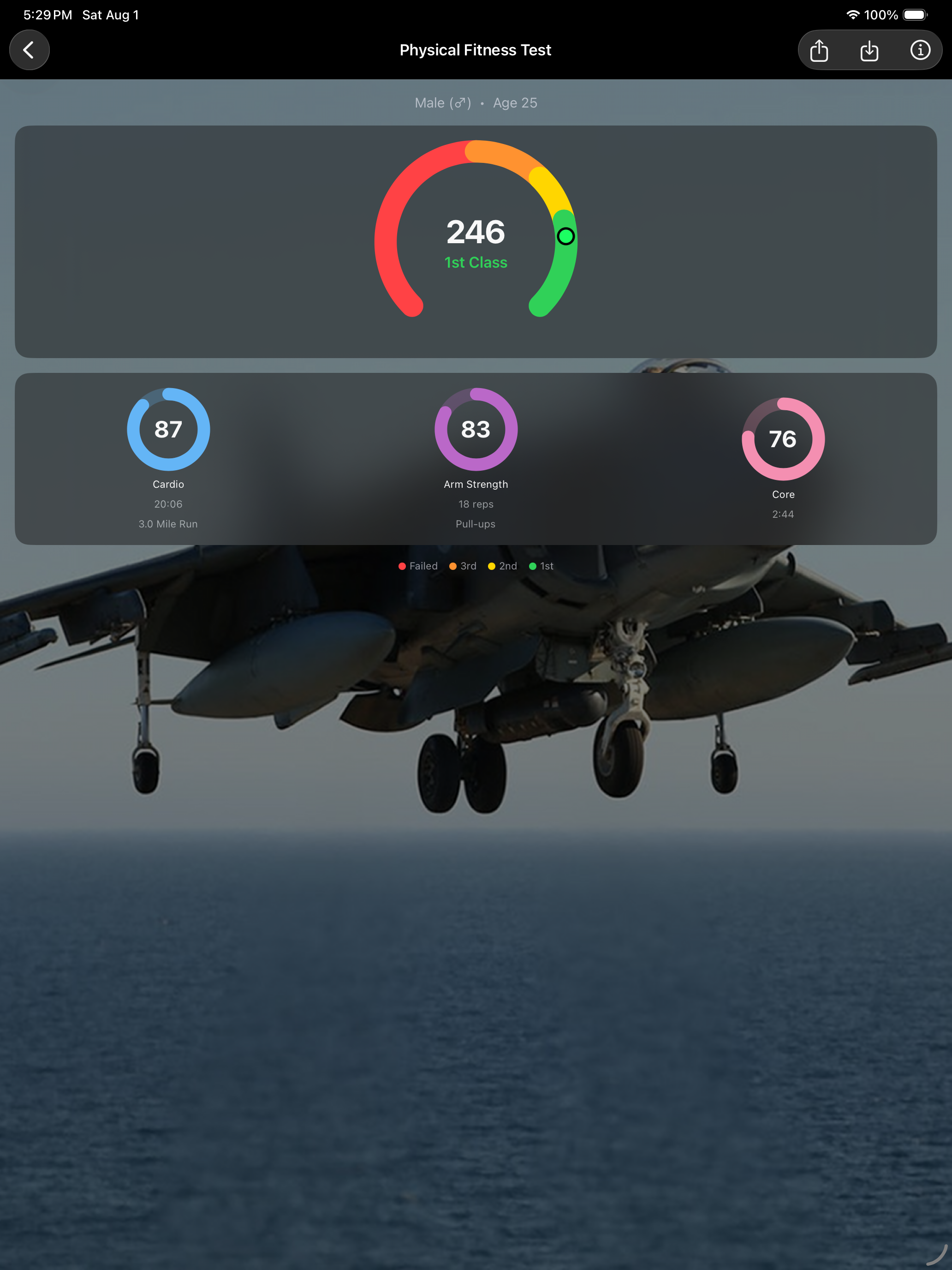 Fitness Calc for Marines screenshot 15