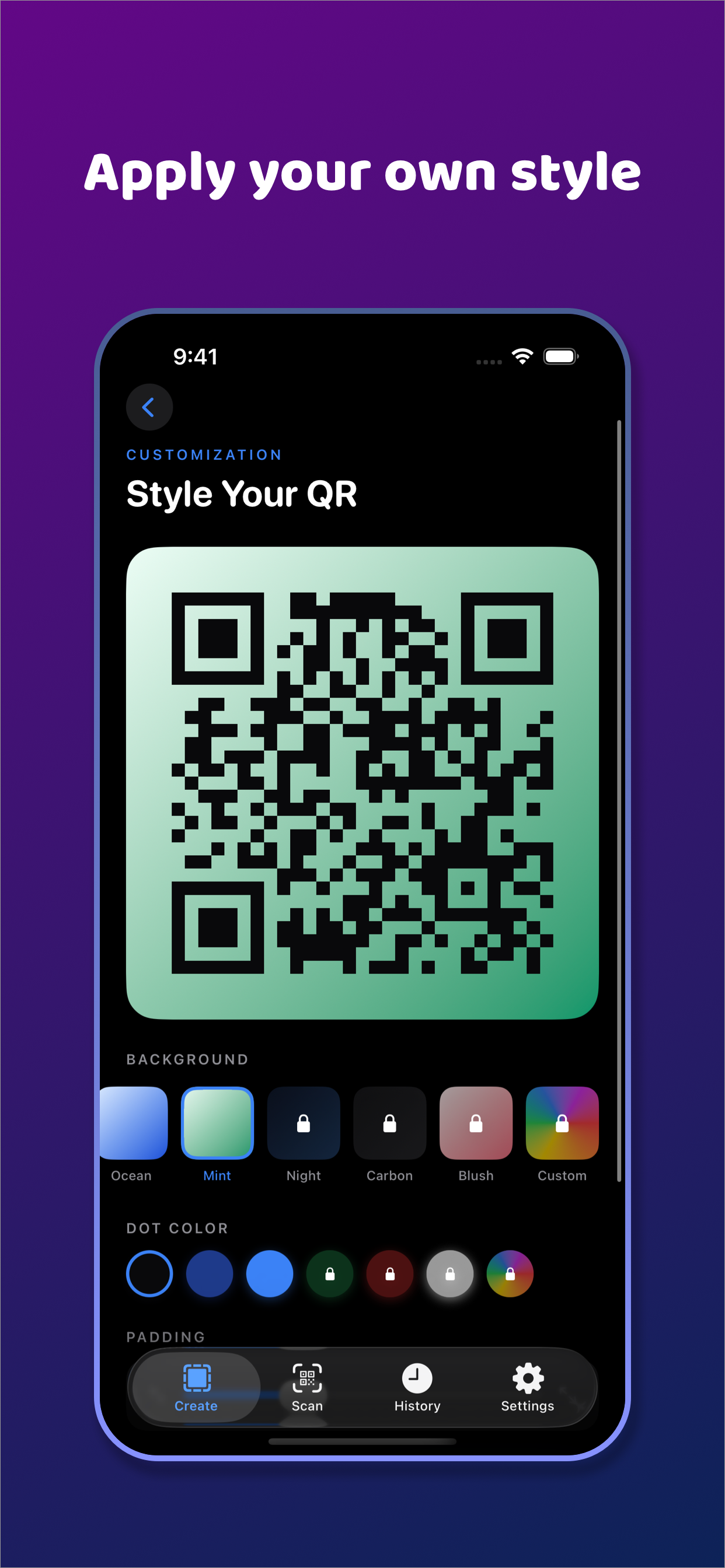 QR Manager - create scannables screenshot 2