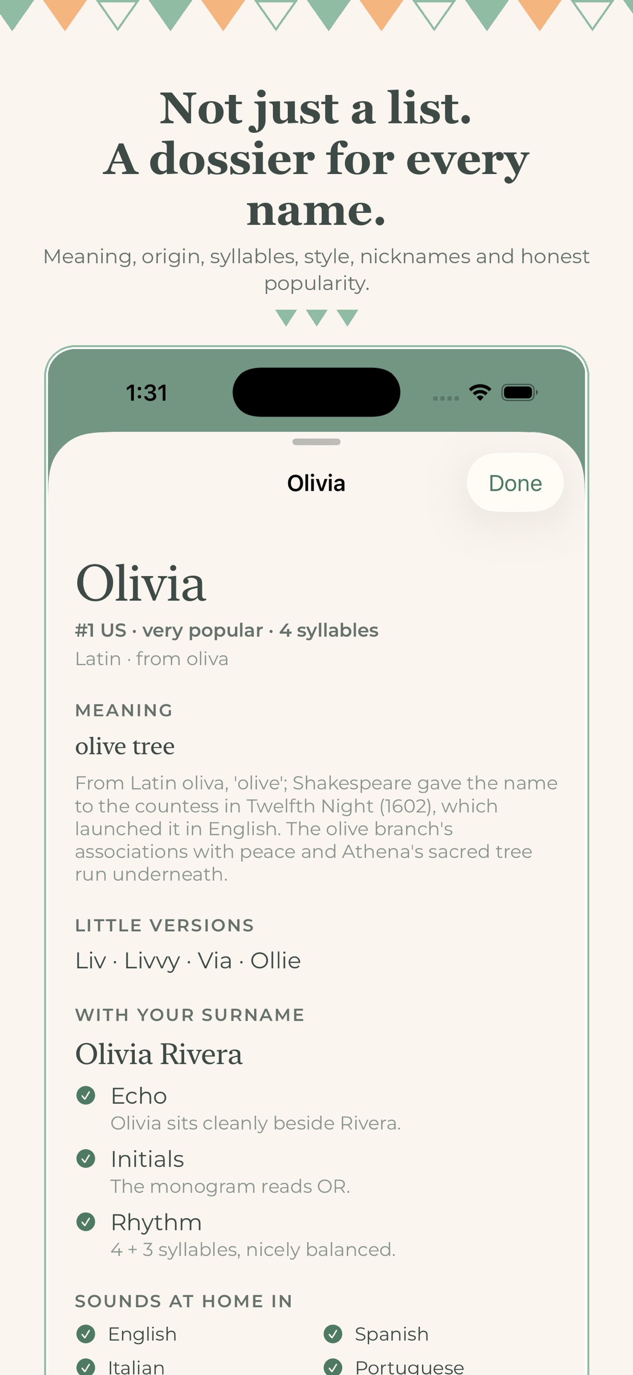 Screenshot 2 of iFiocco: Baby Names, Pregnancy