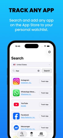 Developer & App Tracker screenshot