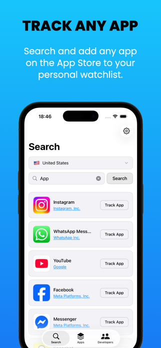 Developer & App Tracker Screenshot 1 of 5