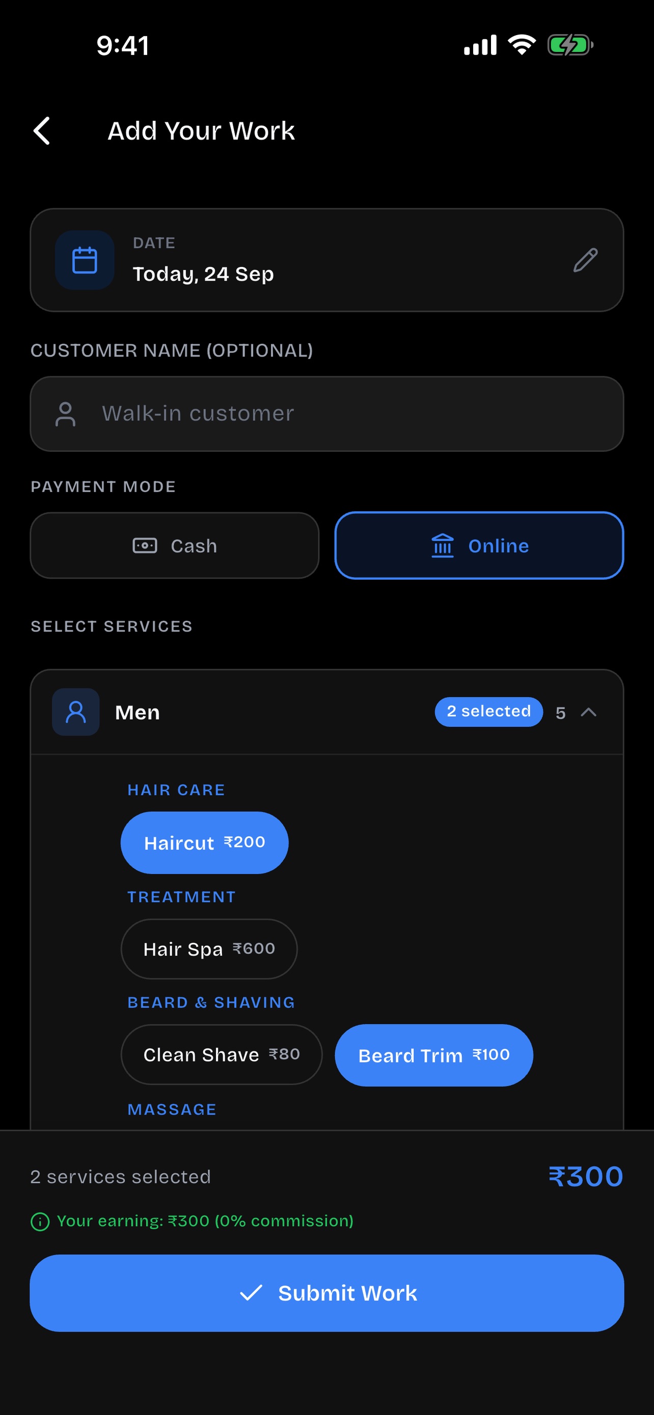 Screenshot 2 of Salon Hisab