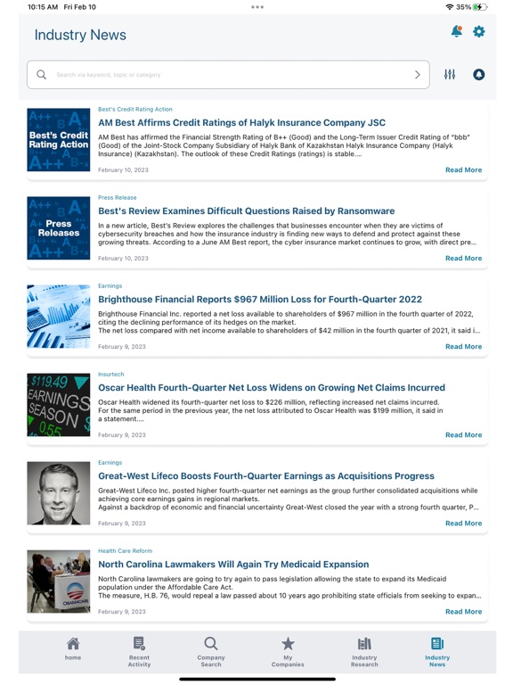 Screenshot #5 pour AM Best Company