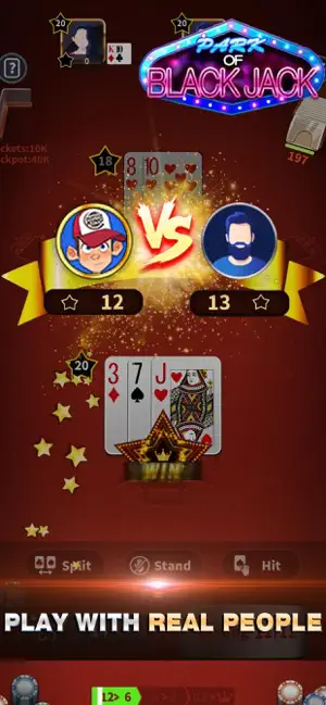 Blackjack 21 offline card game screenshot 1