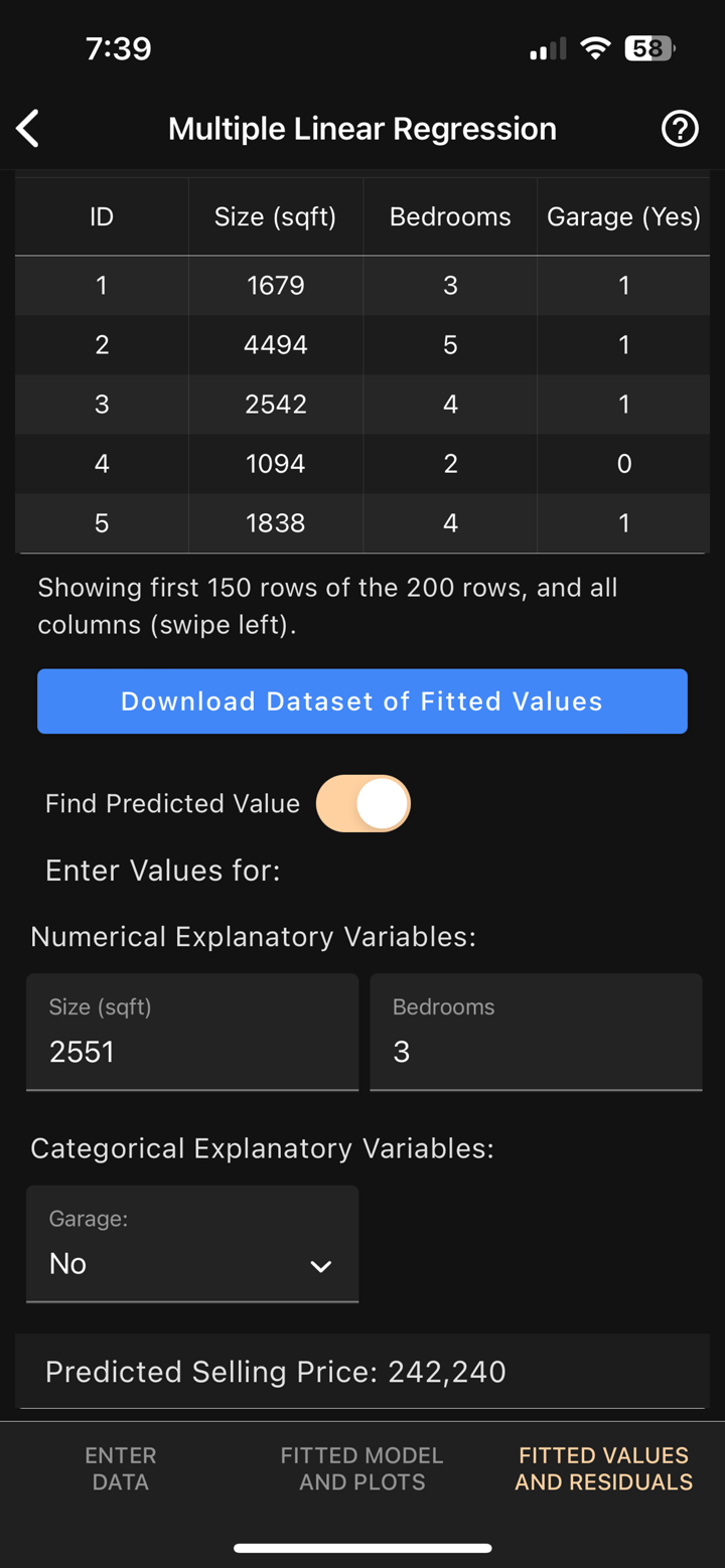 Art of Stat: Regression screenshot 10