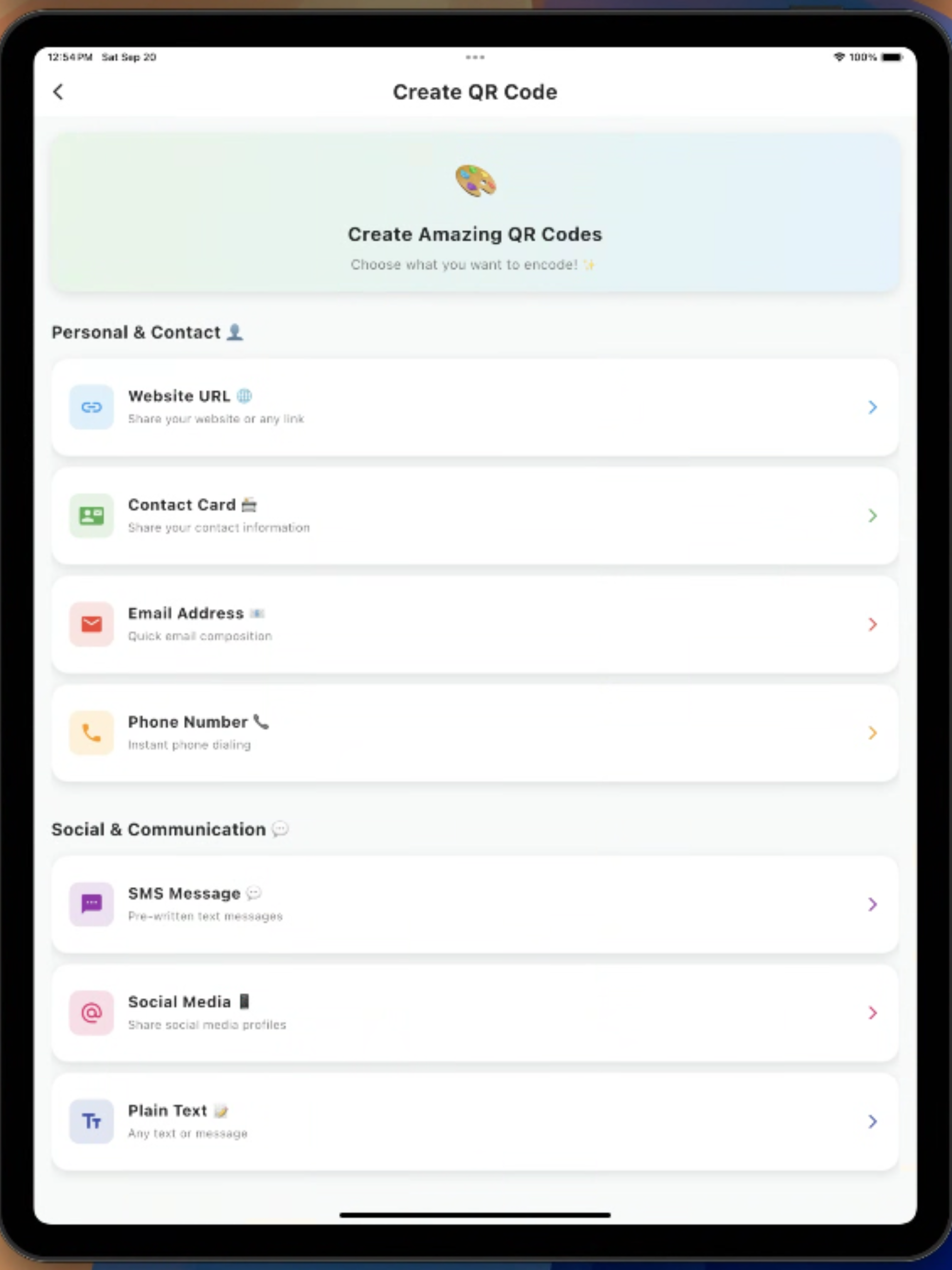 QR Barcode Scanner & Creator