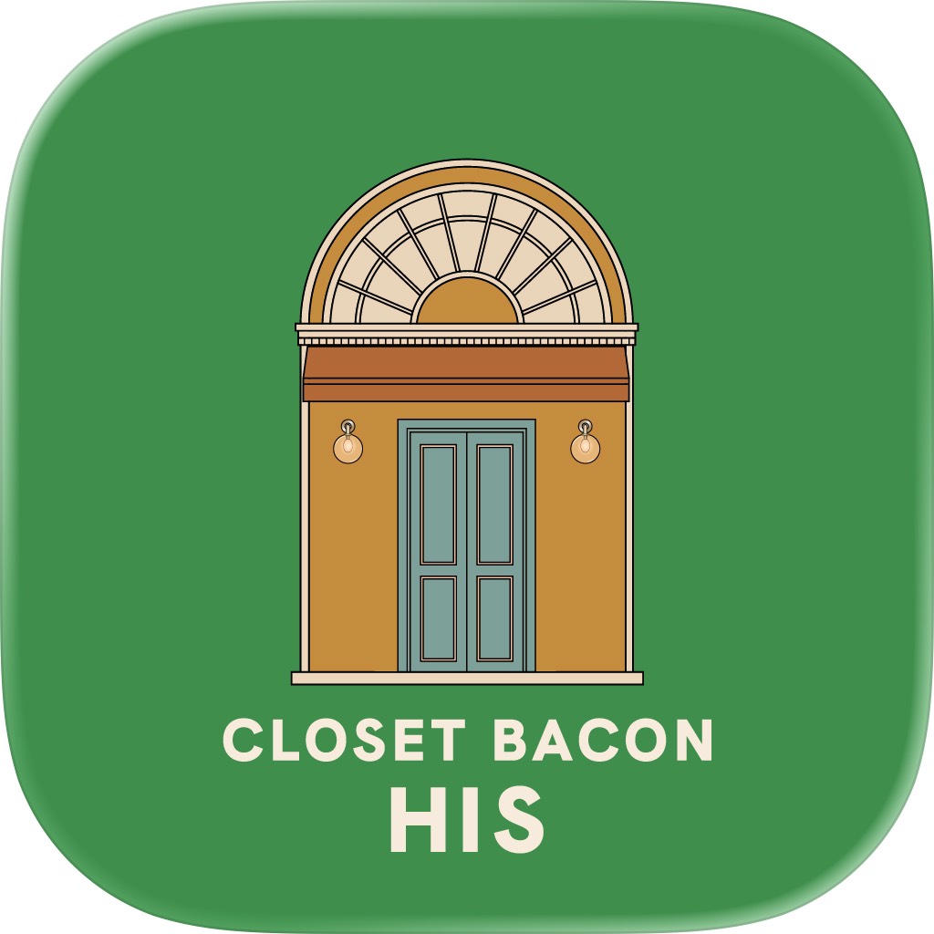 Apple App Store cover for CLOSET BACON HIS