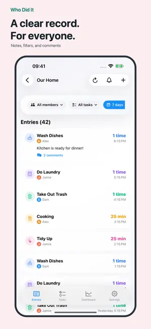 Who Did It: Shared Tasks screenshot 3
