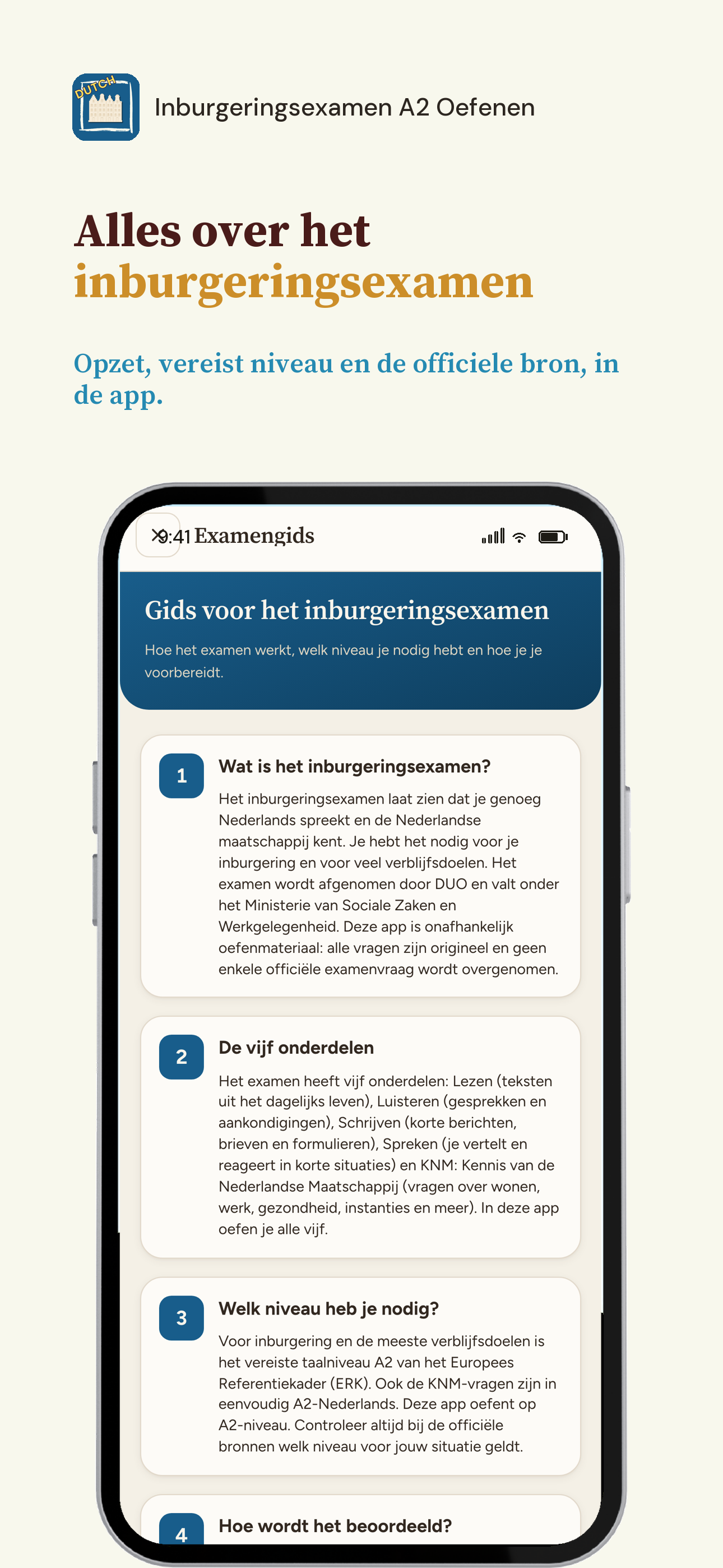 Inburgeringsexamen A2 Oefenen screenshot 8