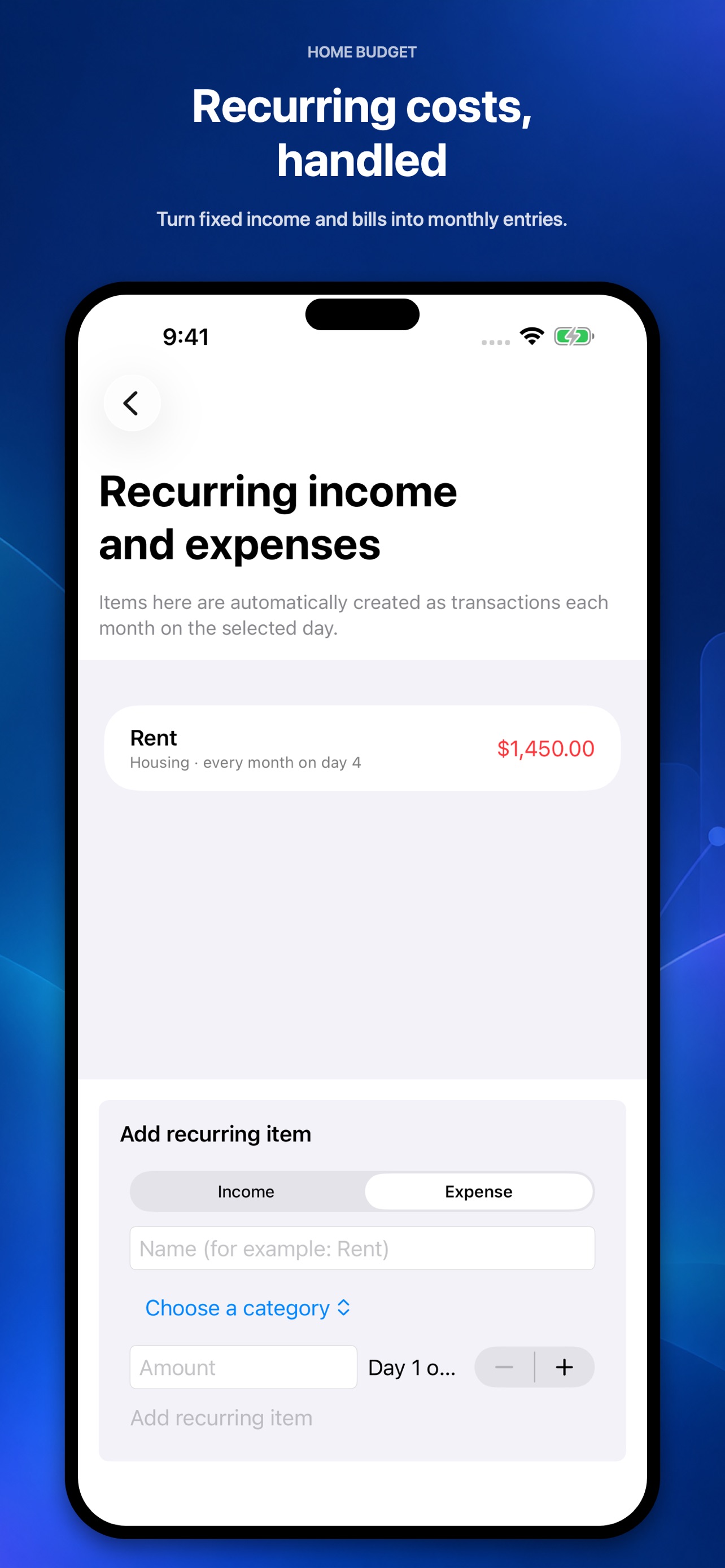 Screenshot 5 of Home Budget: Tracker