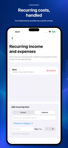 Home Budget: Tracker のスクリーンショット