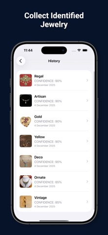 Jewelry Identifier: JewelLens iPhone screenshot