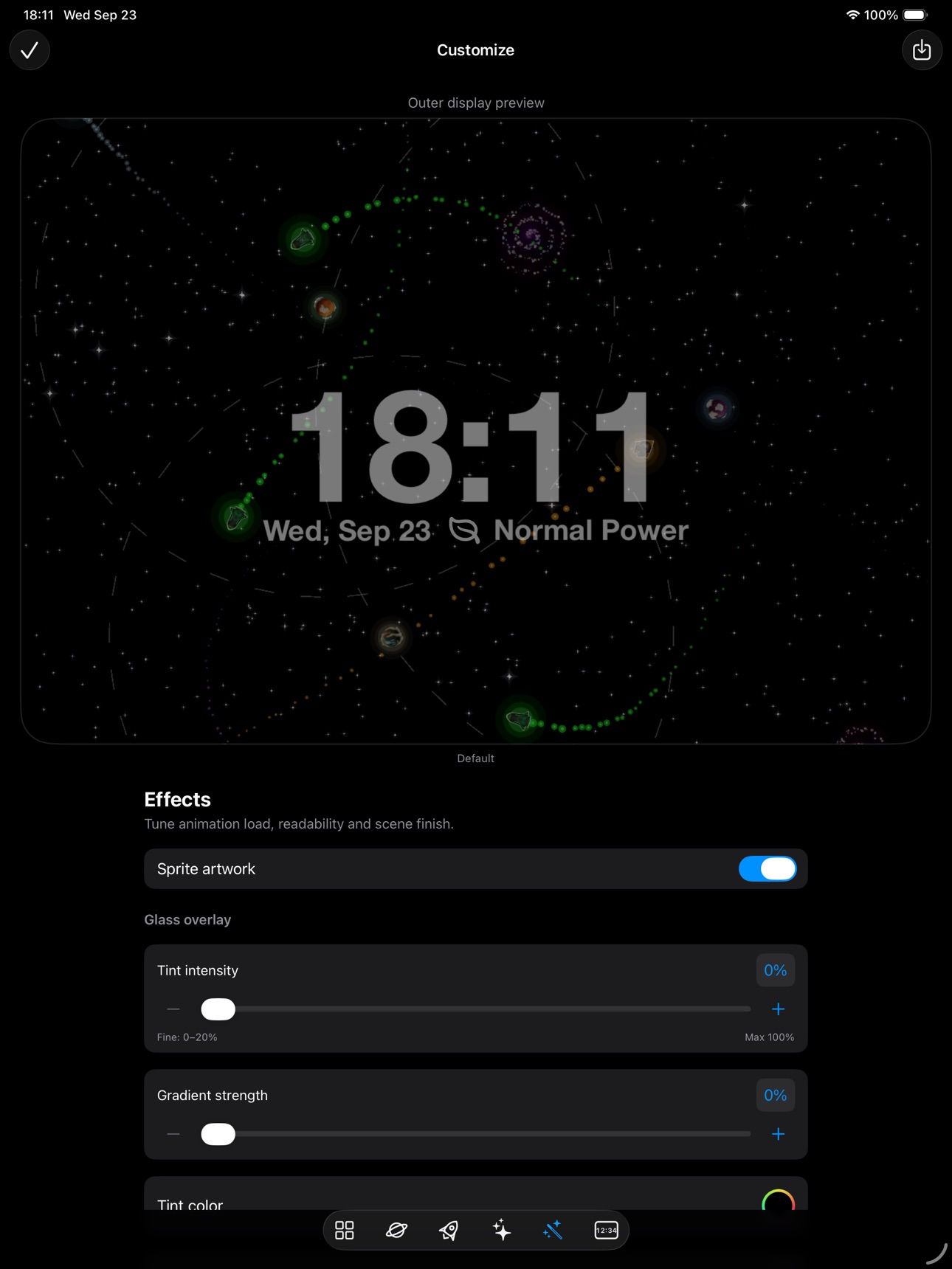 Screenshot 7 of Space Screensaver