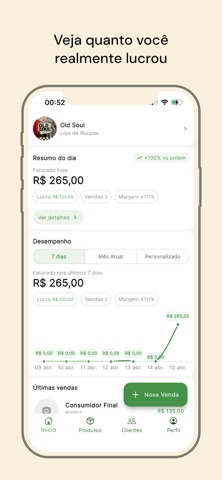Lucro Simples - App de Vendas iPhone screenshot