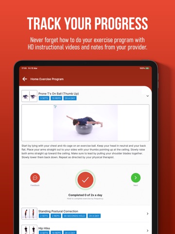 Advanced PT Online iPad screenshot