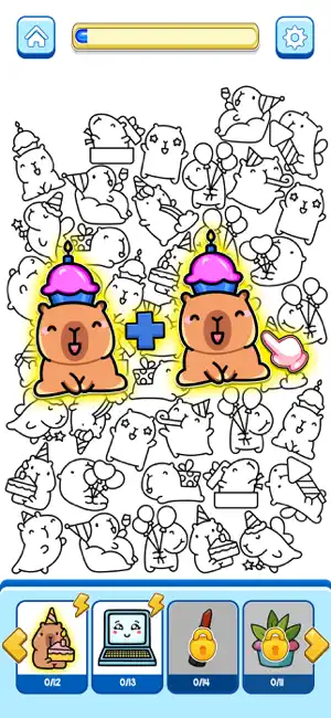 Merge Sticker Playbook Game 2D screenshot 1
