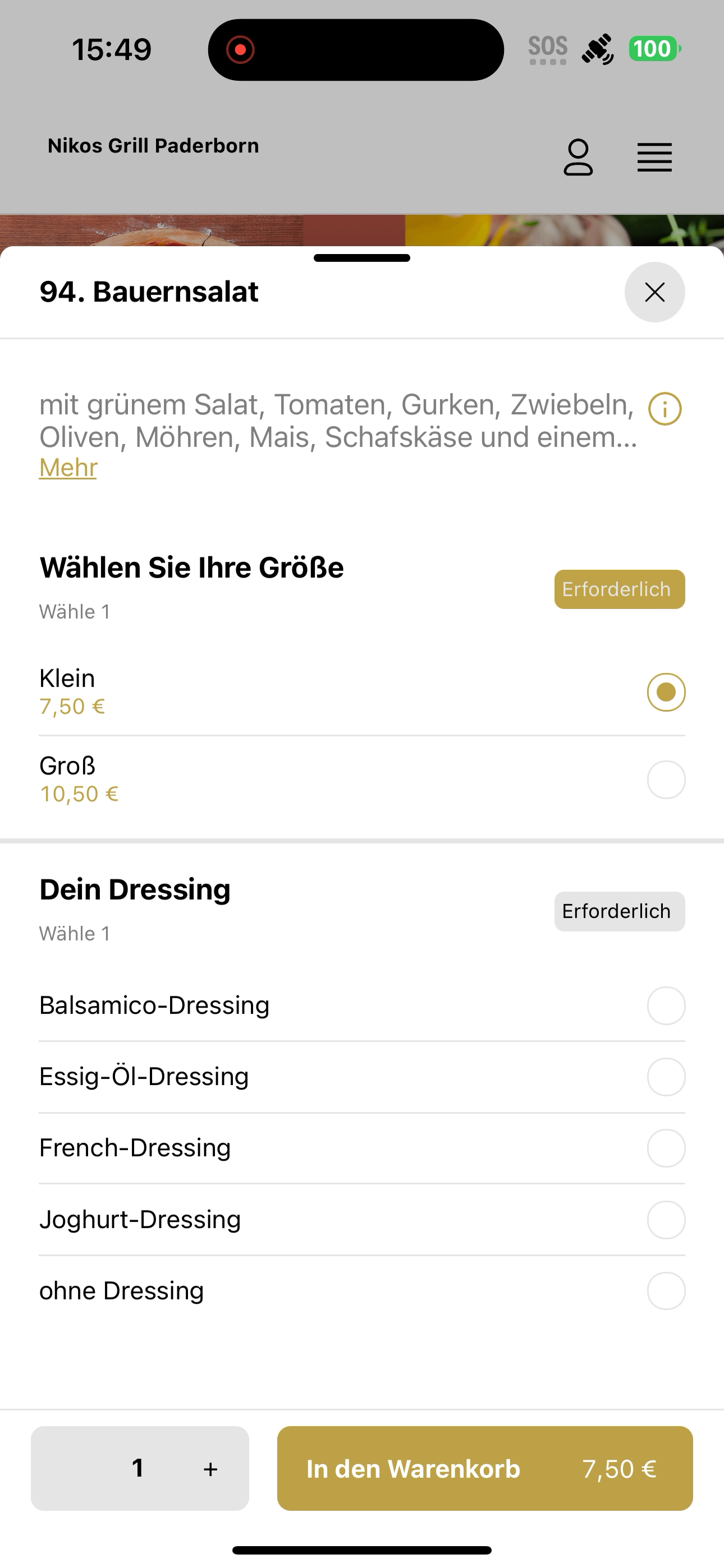 Nikos Grill Paderborn screenshot 5