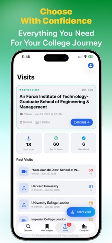 College Search Tracker: Tourly iPhone screenshot