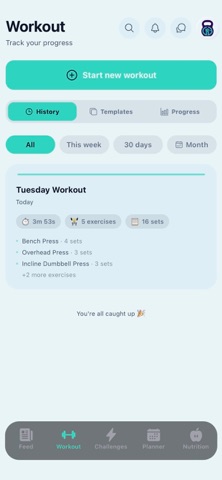Gym Buddies: Workout & Social iPhone screenshot