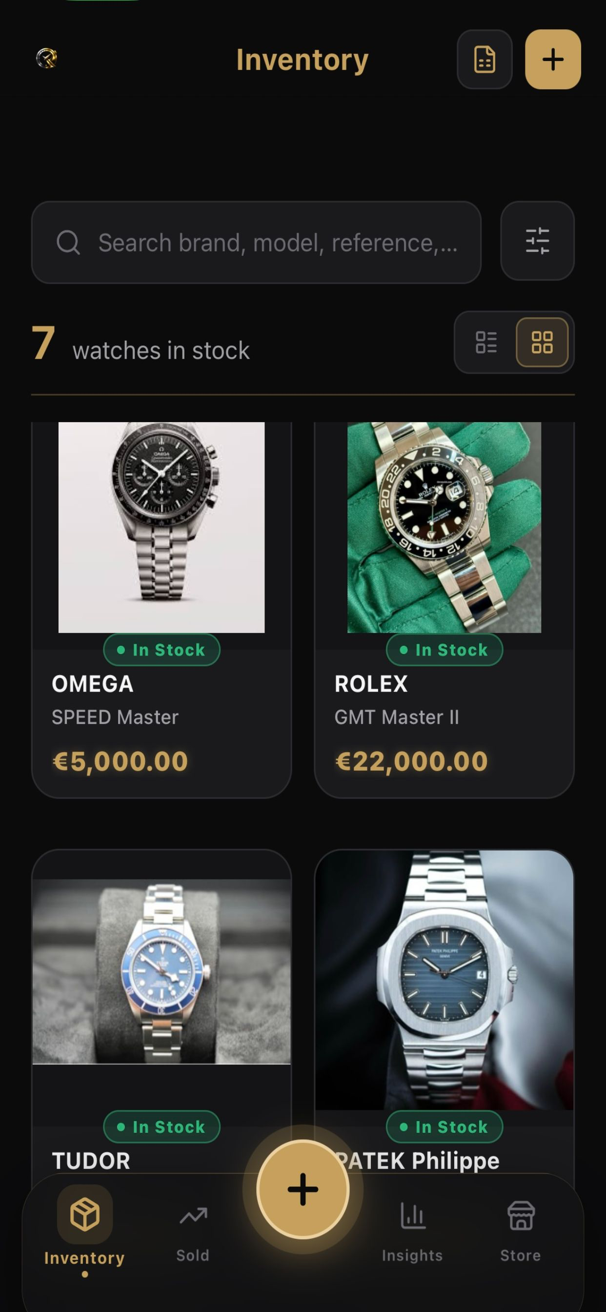 ChronoStock Watch Inventory