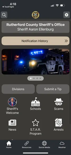 Rutherford County Sheriff, NC screenshot 1