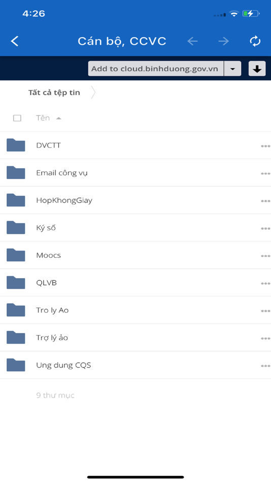 #5. Chính quyền số Bình Dương (iOS) By: UBND tỉnh Bình Dương