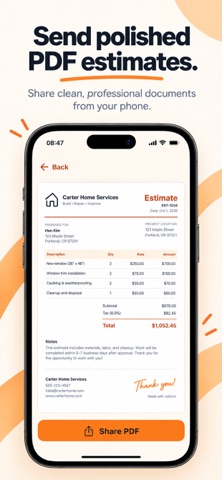 Jotbrim Invoice Estimate Maker screenshot 3