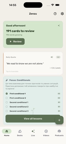 Zenzu: AI Language Mastery screenshot