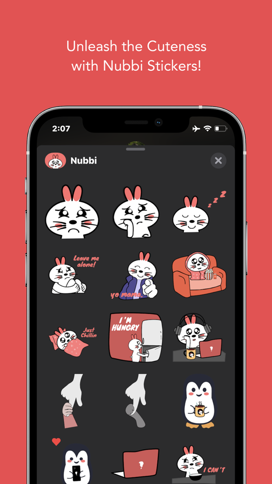 #3. Nubbi Stickers (iOS) Av: Mohammed Fuoad ALHam.