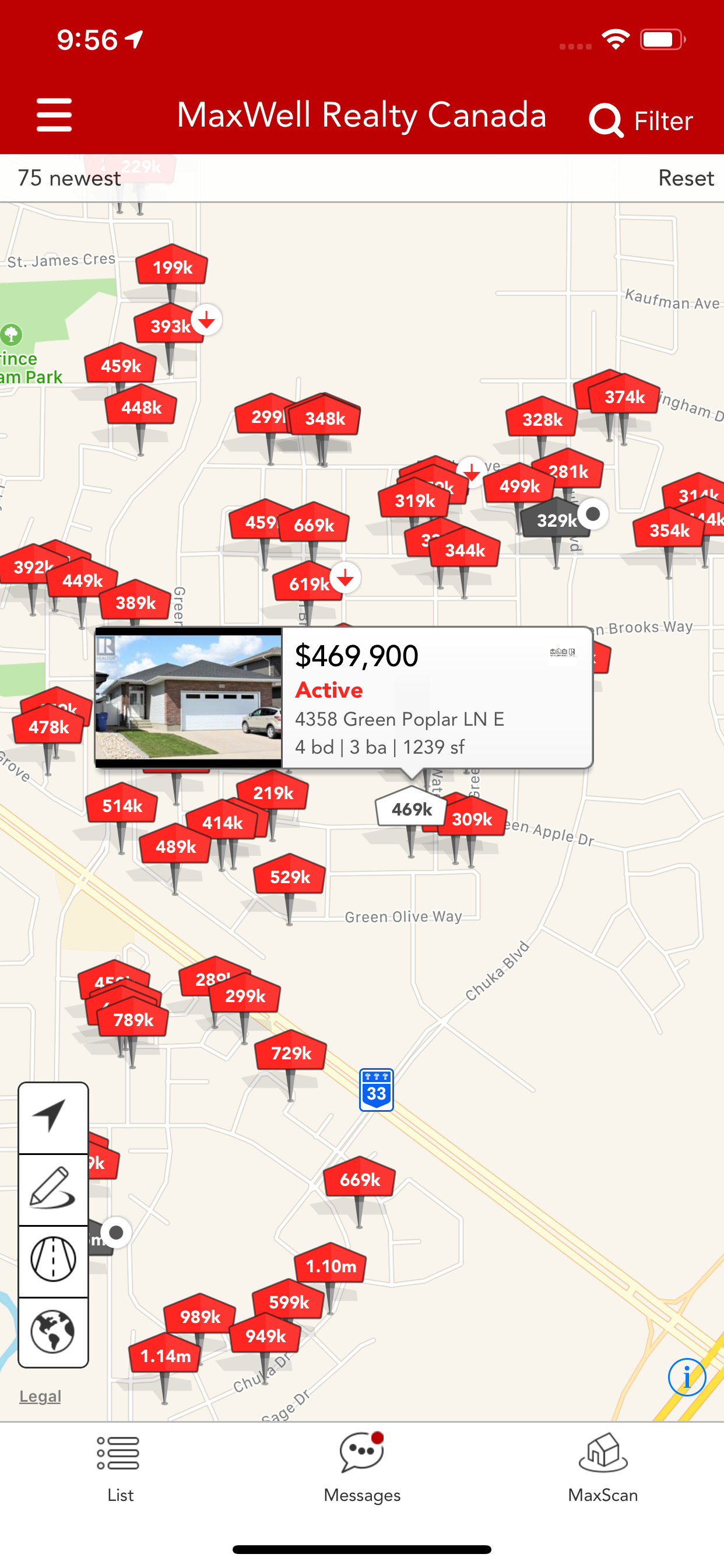 MaxWell Realty Home Search