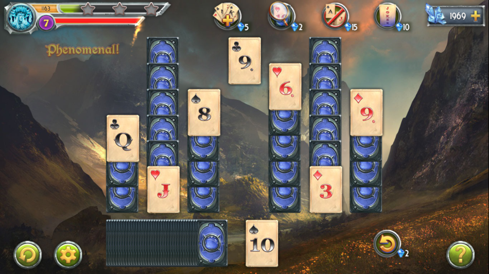 #1. Tri Peaks Solitaire 1 (iOS) 由: FIVE-BN STUDIO LTD