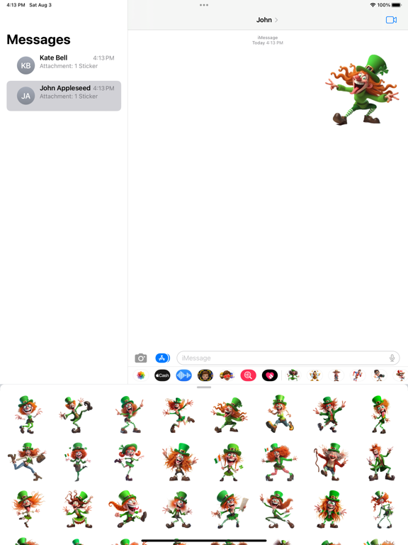 Screenshot #4 pour Goofy Irish Woman Stickers