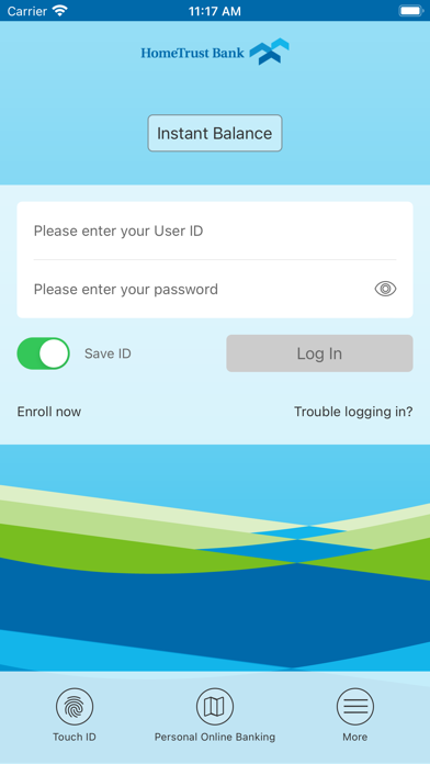 HomeTrust Mobile Banking Screenshot